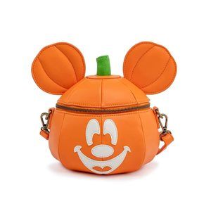 Disney Mickey Mouse Mick-O-Lantern Halloween Crossbody Purse Bag ^-^